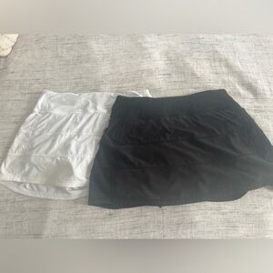 Two Lululemon pace rival skirts